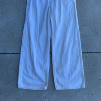 1960’s Big Smith White HBT Coveralls with Chainstitch Embroidery Small