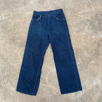 1940’s Donut Button Denim Carpenter Pants 34” x 31”