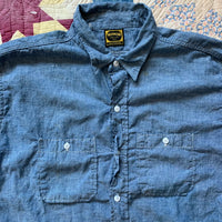 1950's Washington Dee Cee Sanforized Chambray Work Shirt XL