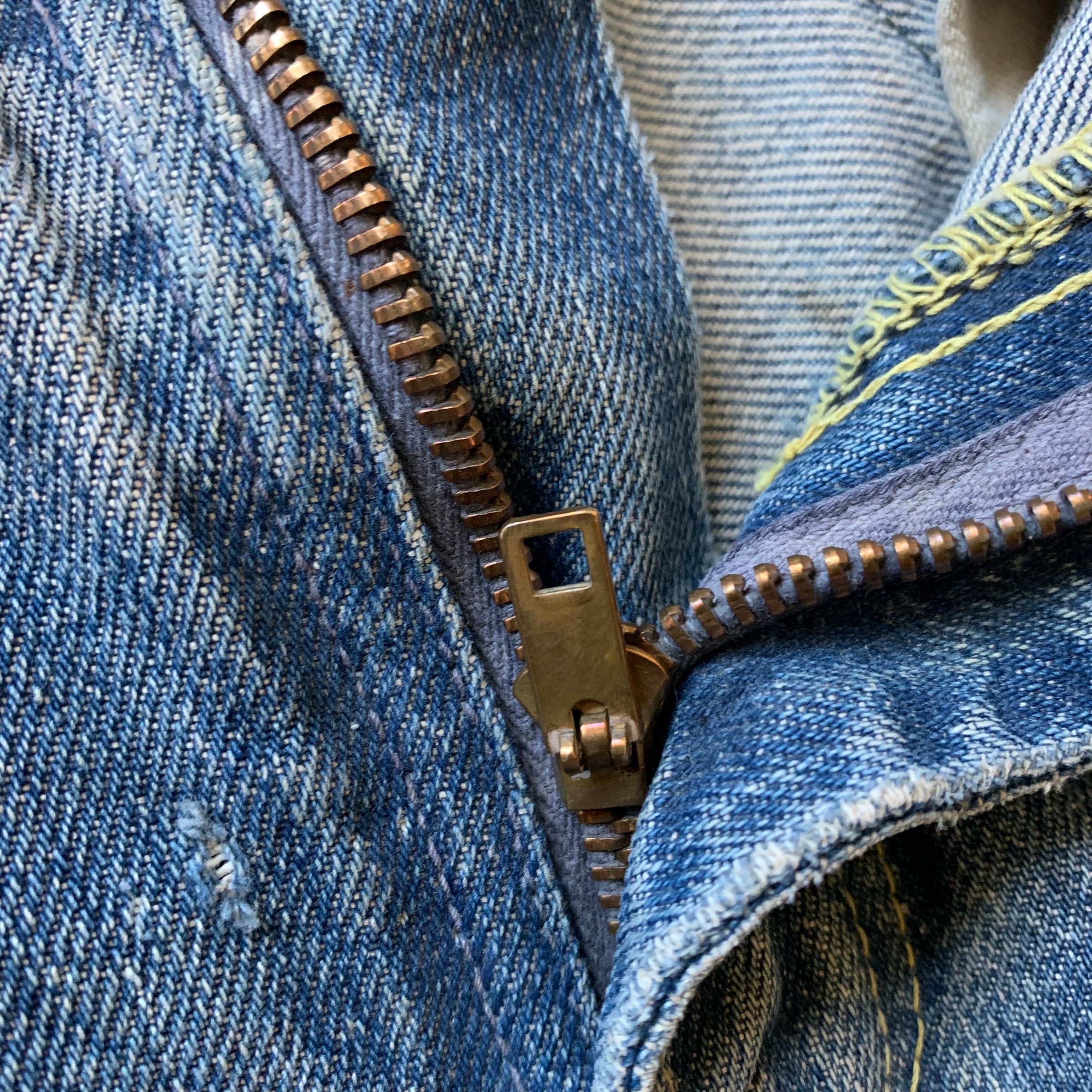 1960's Saddle Pal Repaired Half Selvedge Denim Jeans 30" x 28"