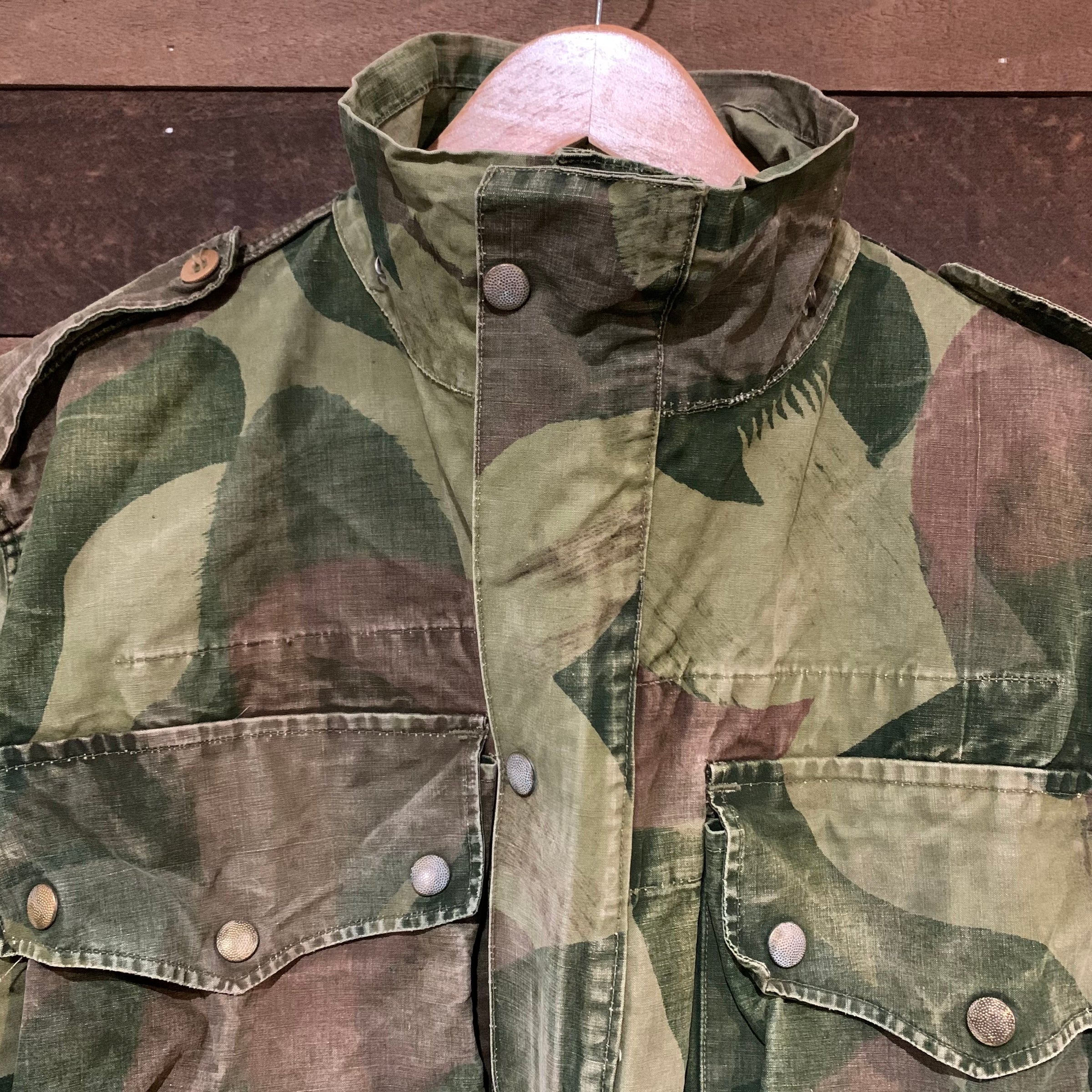 1950’s 1956 Belgian Brushstroke Camo Paratrooper Jacket Large