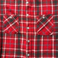 1960’s Big Mac Sanforized Red Plaid Flannel Large