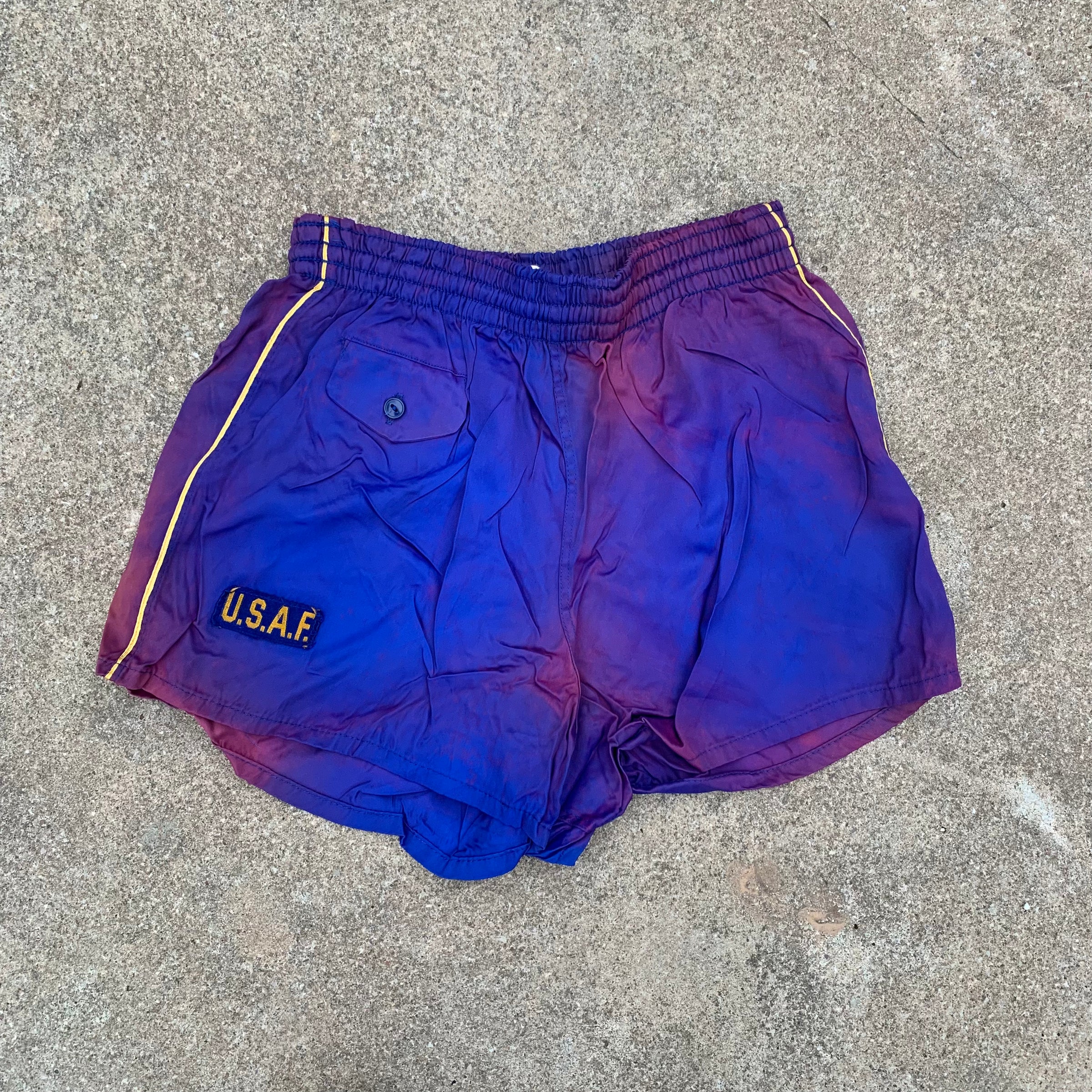 1950’s US Air Force Patched Satin Warm Up Shorts