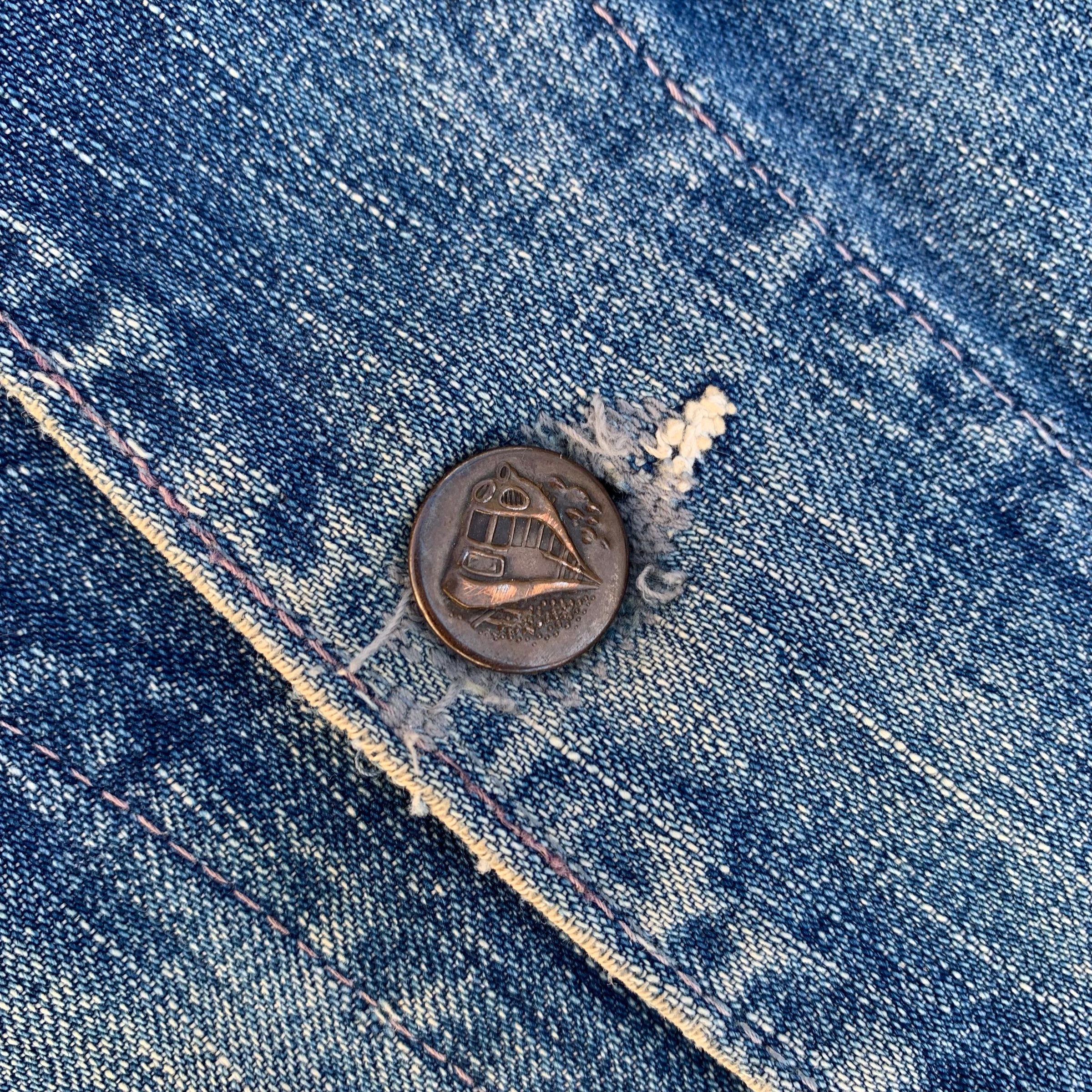 1930’s Two Pocket Raglan Denim Chore Coat