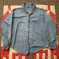 1950's Sanforized Chambray Work Shirt L/XL