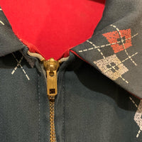 1950's Atomic Themed Reversible Gabardine Ricky Jacket Medium
