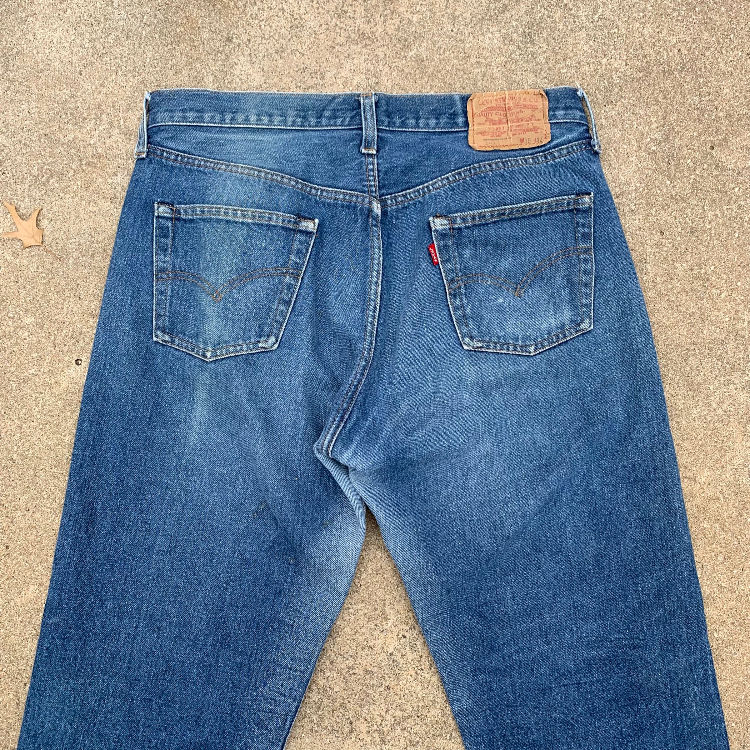1980’s Levi’s 501 Redline Selvedge Denim Jeans 33” x 30.5”