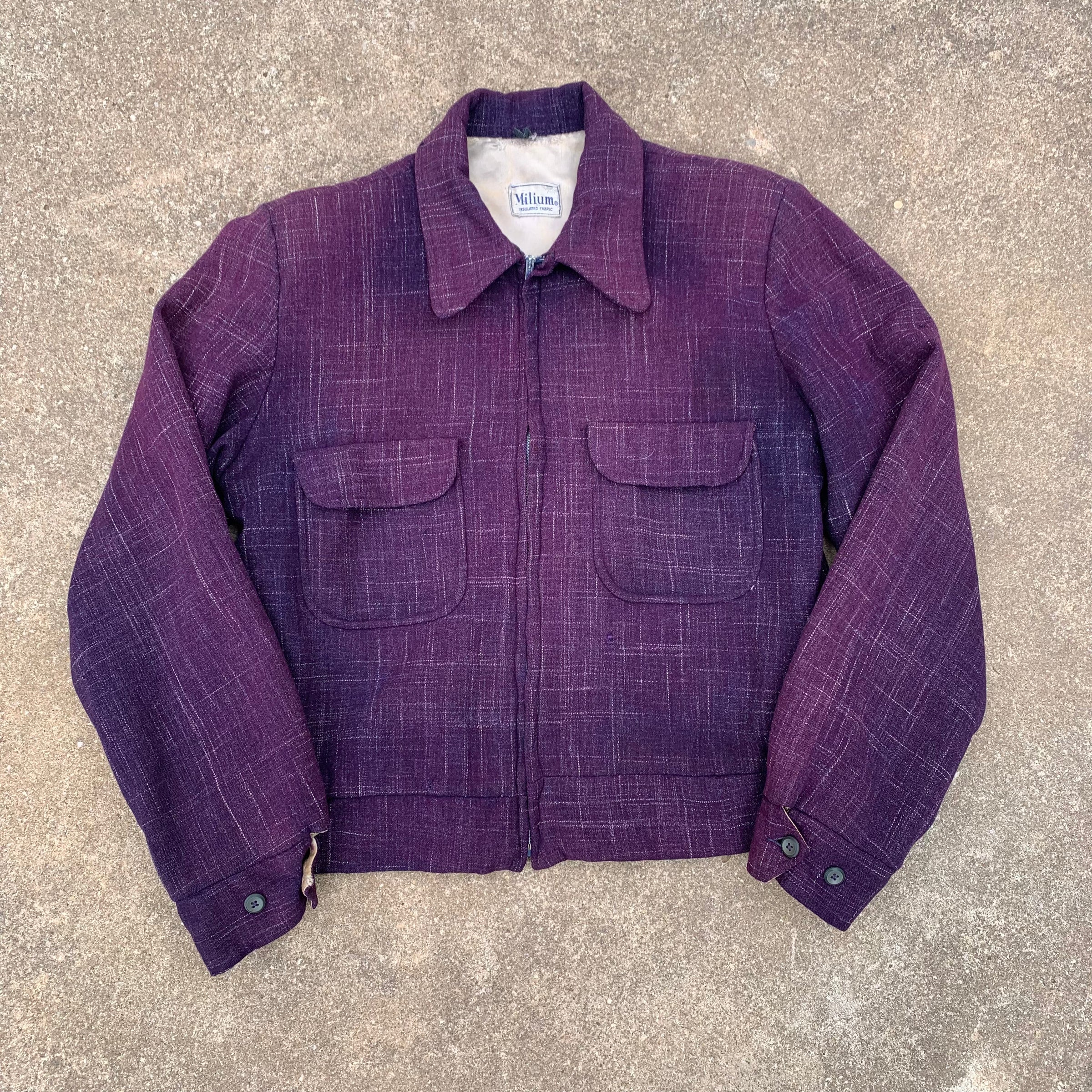 1950’s Purple Gabardine Ricky Jacket Small