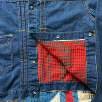 1950's/60's Pleated Blanket Lined Denim Jacket M/L