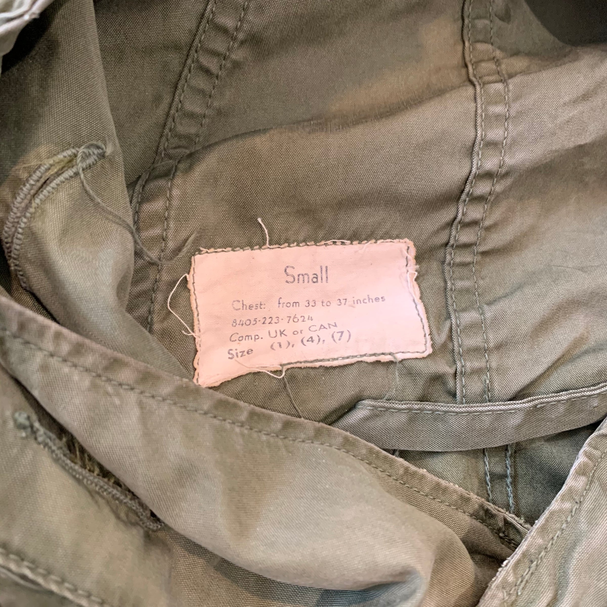 1960's Vietnam War Era M-51 Fishtail Parka Shell M/L