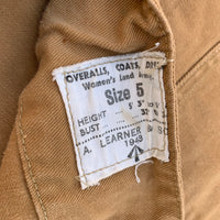 1940’s WWII British Woman's Land Army Drill Coat Size 5
