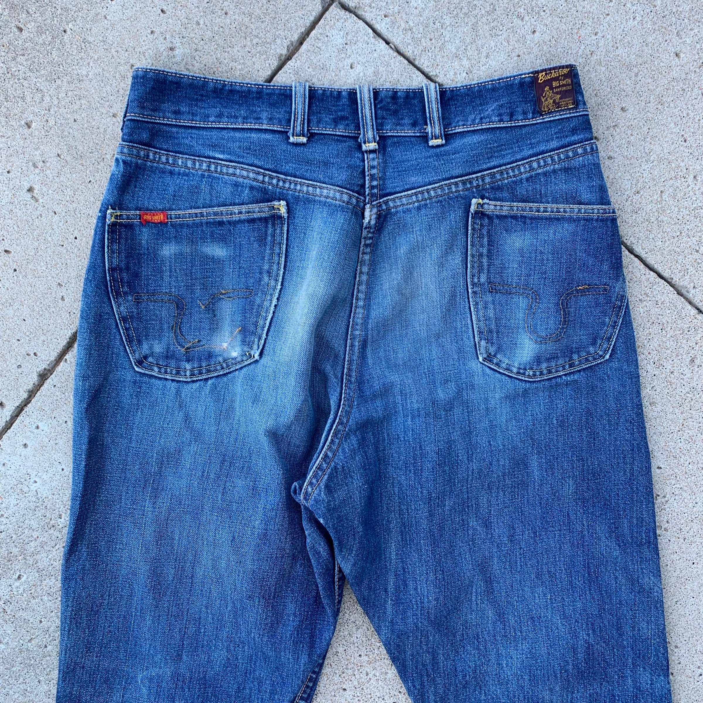 1960’s Buckaroo Big Smith Selvedge Denim Jeans 32” x 28.5”