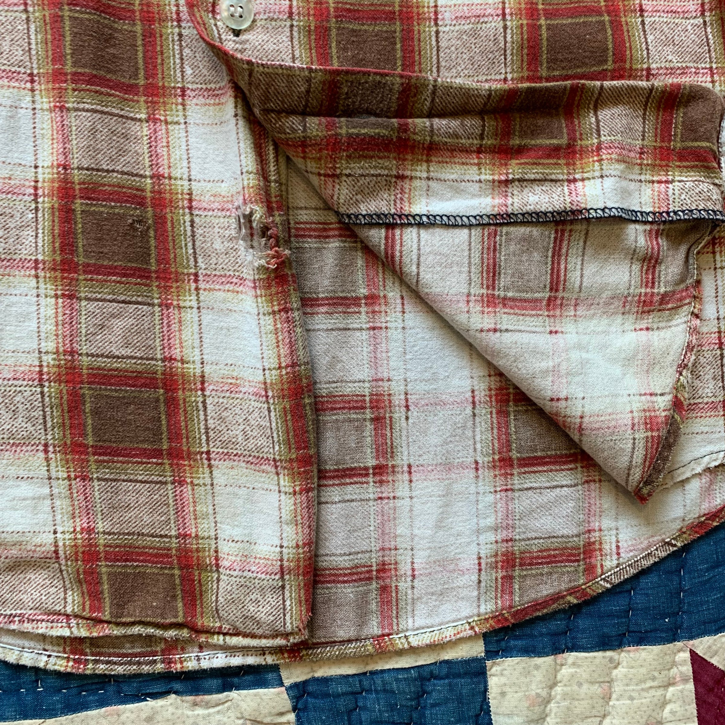 1960's/70's Woodchopper Plaid Printed Flannel Shirt Medium