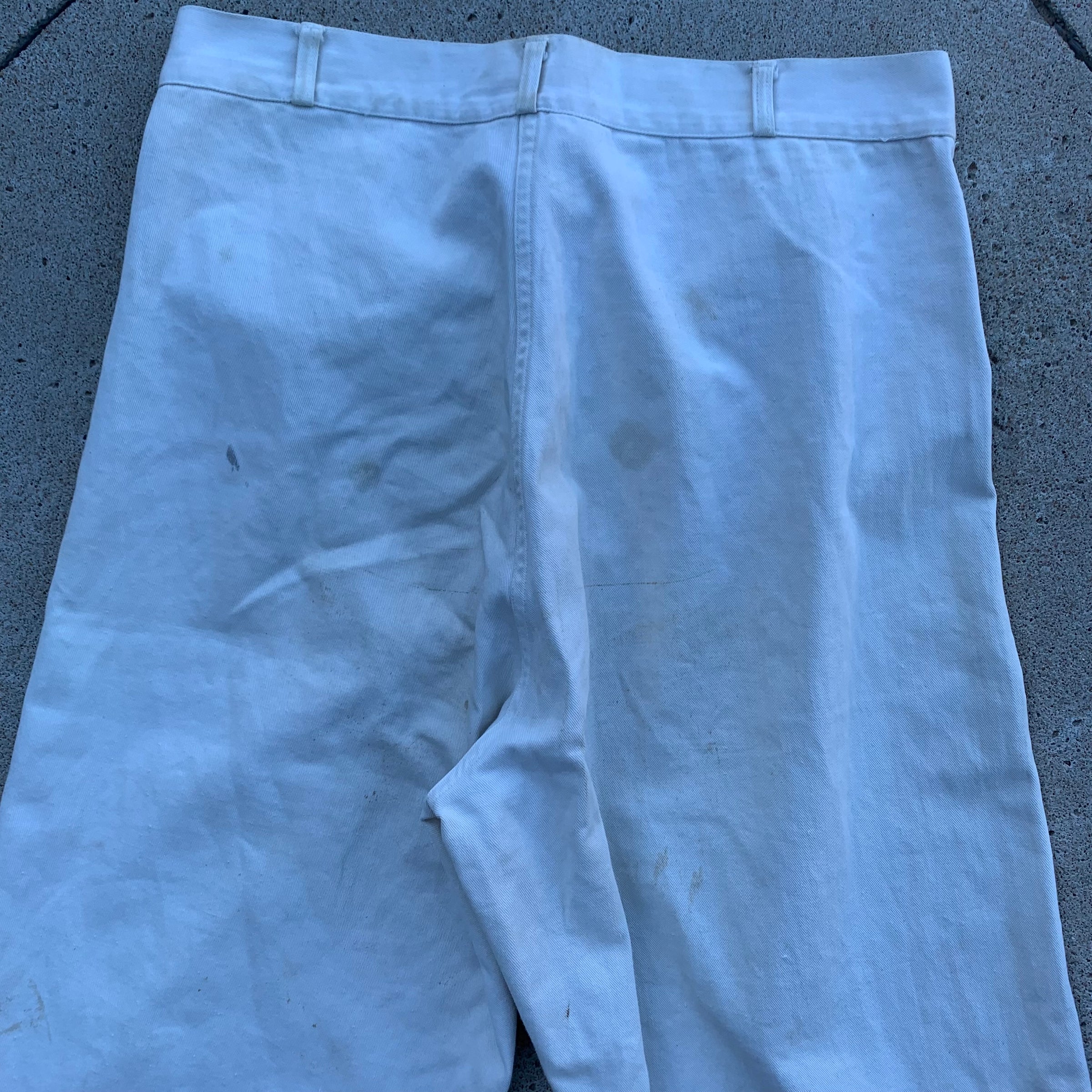 1940’s WWII Sailor Whites 32” x 30.5”