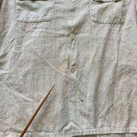 1950's Penney's Towncraft Loop Collar Cotton Linen Shirt Medium
