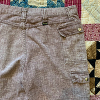 1960's/70's Wrangler Chambray Flared Bush Jeans 32" x 28.5"