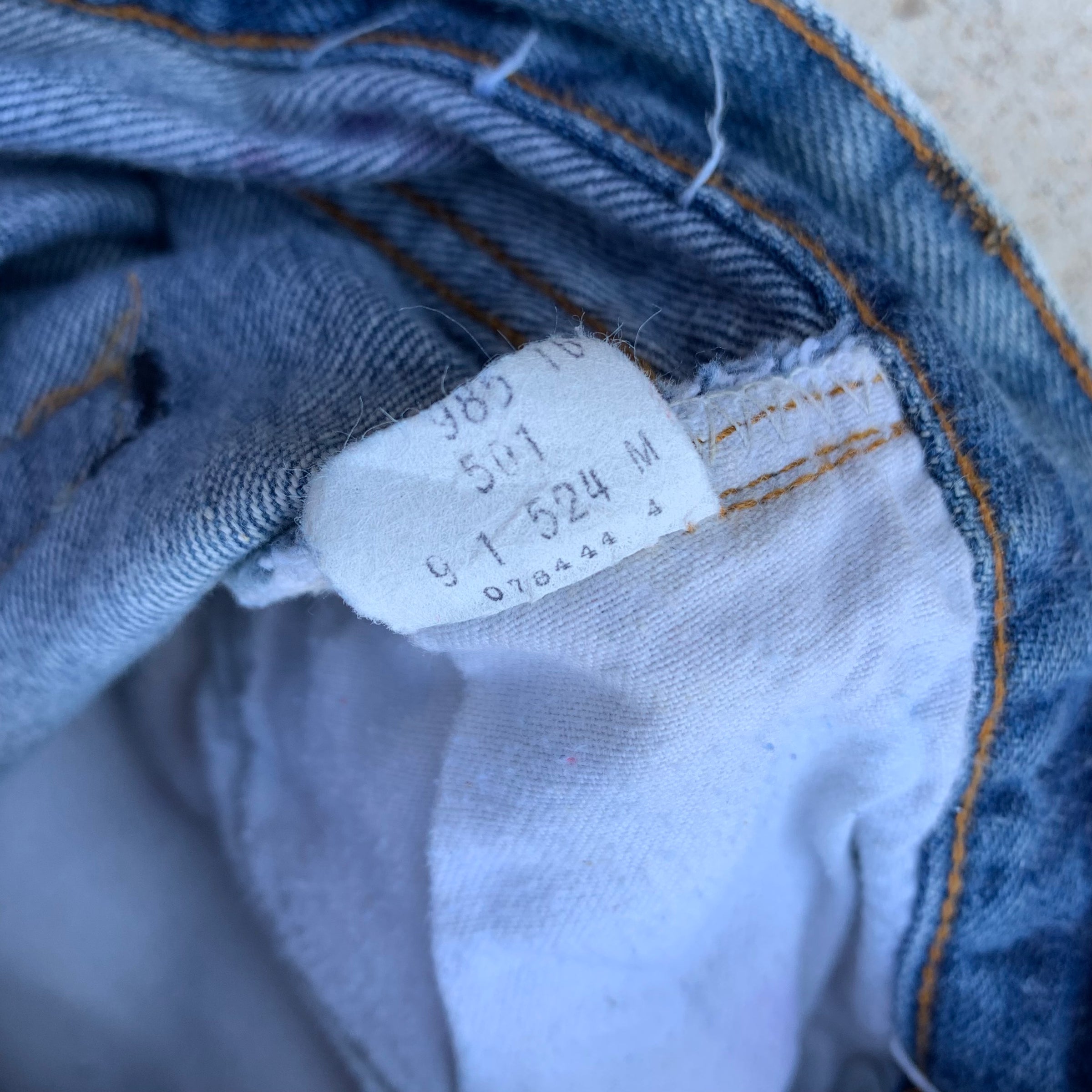 1980's Dark Wash Levi's 501 Redline Selvedge Denim Jeans 26" x 31"