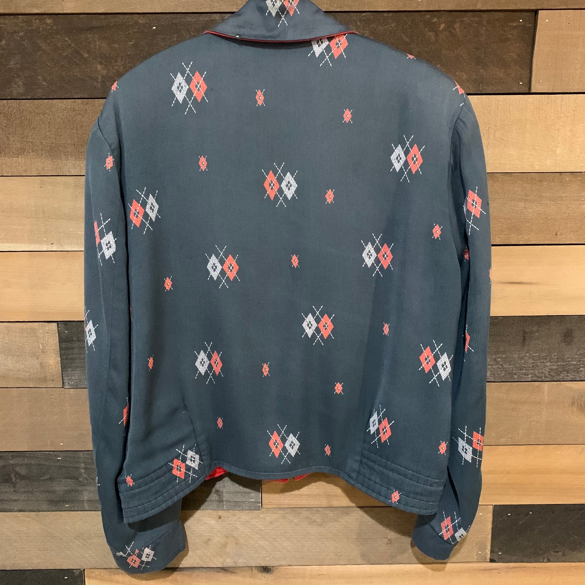 1950's Atomic Themed Reversible Gabardine Ricky Jacket Medium