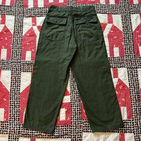 1960's Vietnam War OG-107 Fatigue Pants 30" x 26.5"
