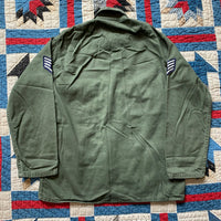 1950's/60's USAF Patched Sateen Cotten Fatigue Shirt S/M