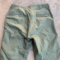 1940's WWII US Military HBT Trousers 39" x 29"