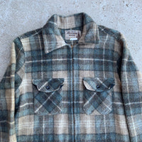 1960’s Beige Plaid CPO Wool Jacket S/M