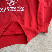 1960's Faded Red NOJC Mavericks Crewneck Sweatshirt Medium
