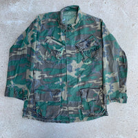 1960's/70's Faded USMC ERDL Camo Jungle Jacket Small Short