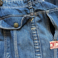 1940's/50's Allen 8oz Sanforized Denim Overalls 37" x 30"