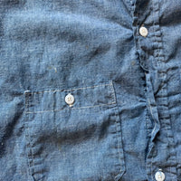 1950's Washington Dee Cee Sanforized Chambray Work Shirt XL