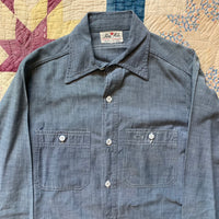 1950's King Kole Chambray Work Shirt Small