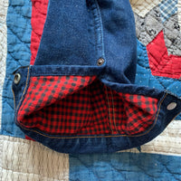 1950's/60's Pleated Blanket Lined Denim Jacket M/L