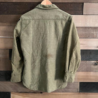 1940’s WWII US Army Wool Service Shirt with Theatre Made 2nd Infantry Patch S/M