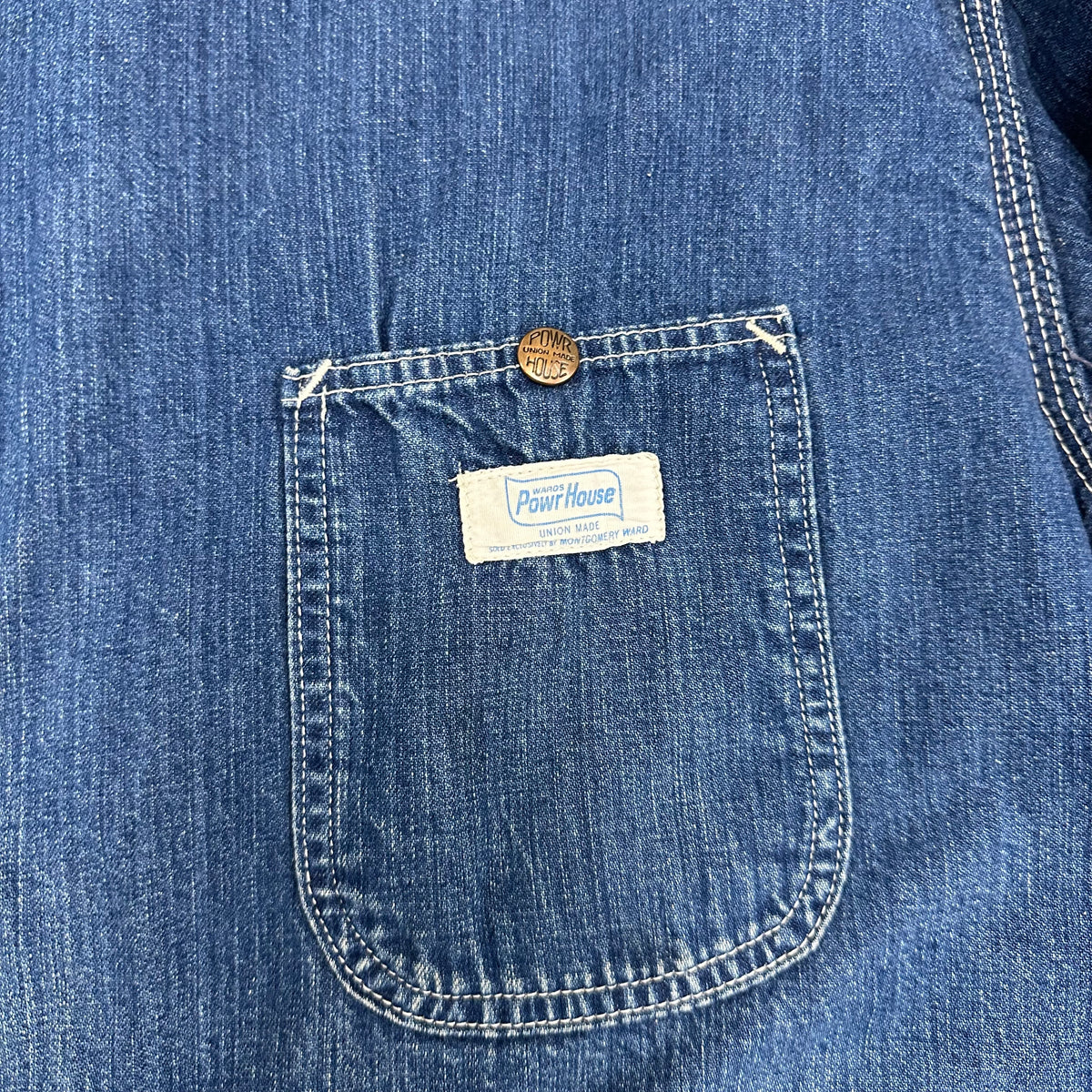 1960’s Montgomery Ward PowrHouse Blanket Lined Denim Chore Jacket
