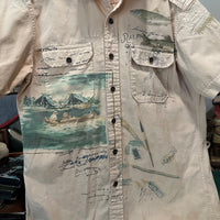 2000’s Polo Ralph Lauren Trapper Lake Scenic Work Shirt Medium