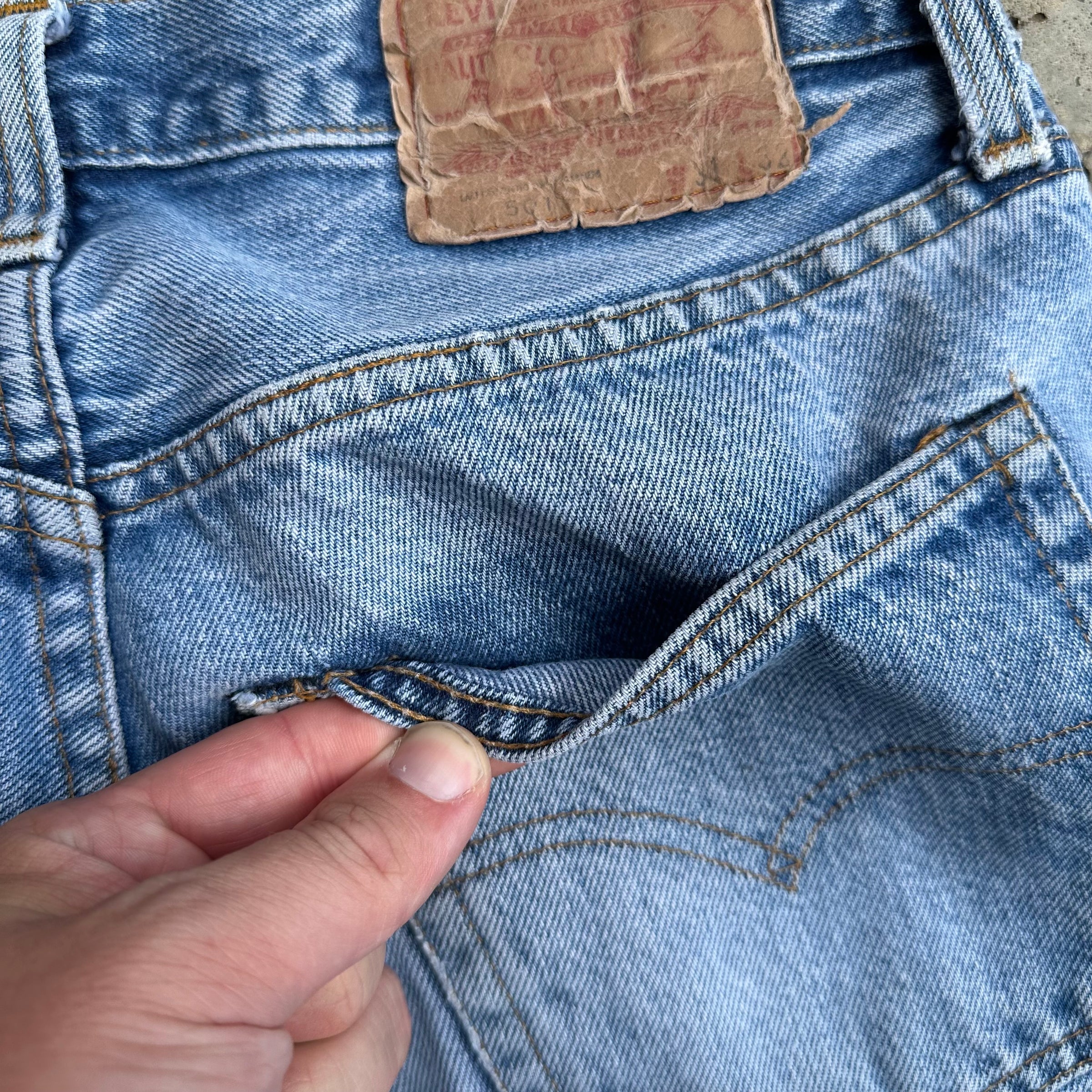 1980’s Levi’s 501 Selvedge Denim Jeans 29” Waist