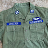 1960’s USAF Tailor Made Ripstop Fatigue Shirt 22.5” Chest