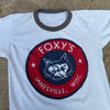 1970’s Foxy’s Cycle and Ski Ringer T-Shirt Small