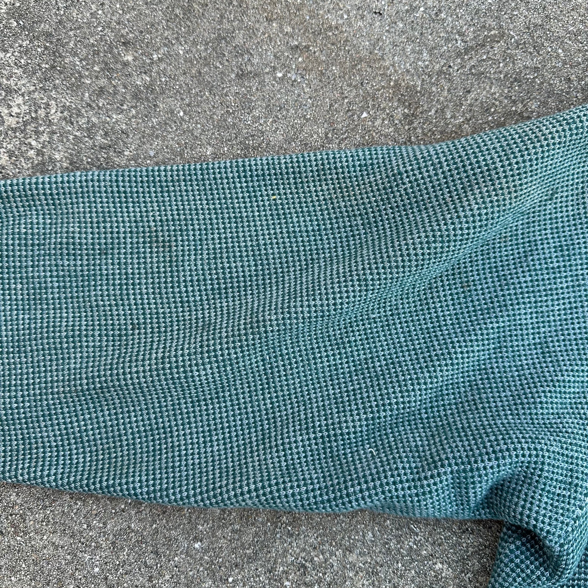 1940’s St Michael Sportswear Herringbone Cotton Full Zip Sweatshirt Size 40