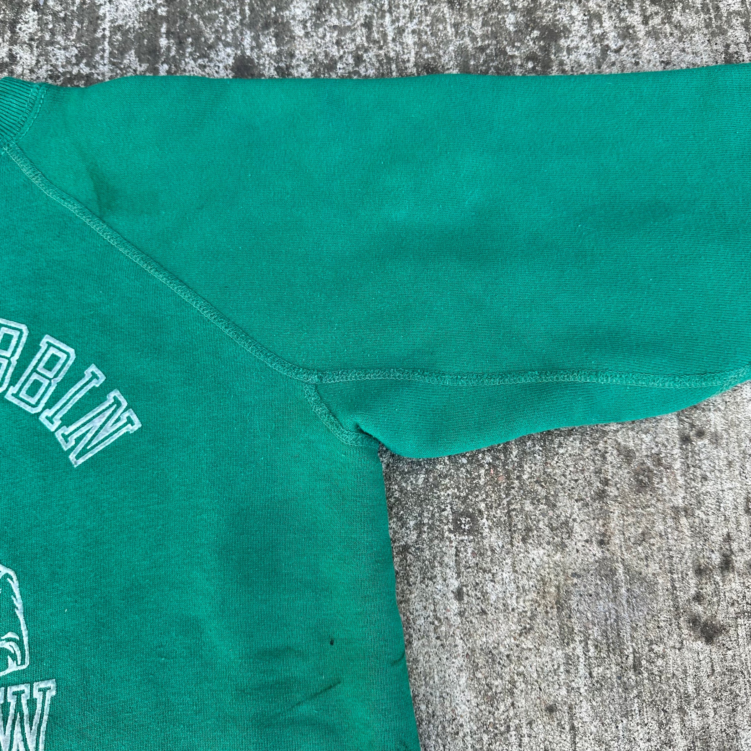1960’s Camp Bobbin Hollow Flock Print Crewneck Sweatshirt