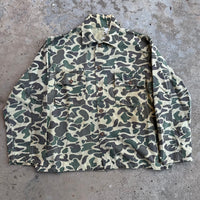 1960’s/70’s Hunting Camo Fatigue Shirt L/XL