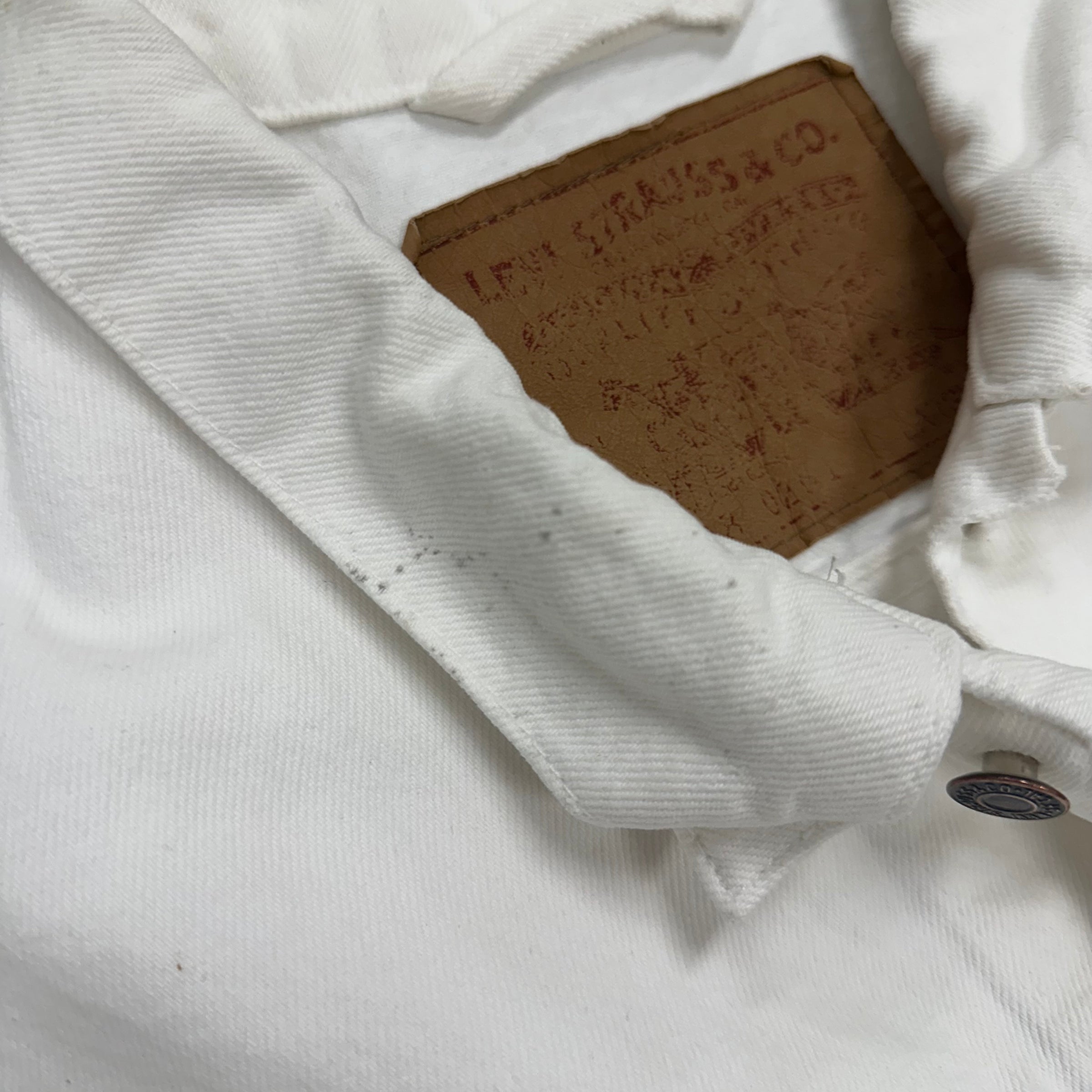 1980’s/90’s Levi’s White Type 3 Denim Jacket Large