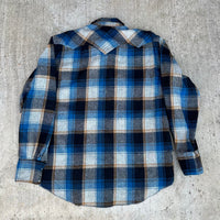 1950’s/60’s Tem-Tex Wool Pearl Snap Western Shirt Large