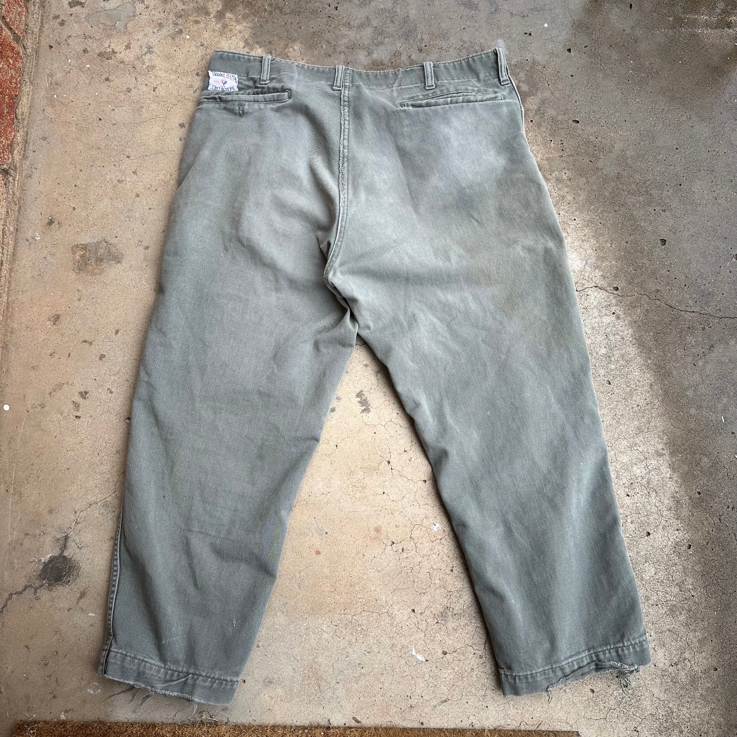 1950’s Can’t Bust ‘Em Frisko Jeens Work Pants 38” x 26”