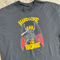1980’s Hardcore Bad to the Bone Grim Reaper T-Shirt Large