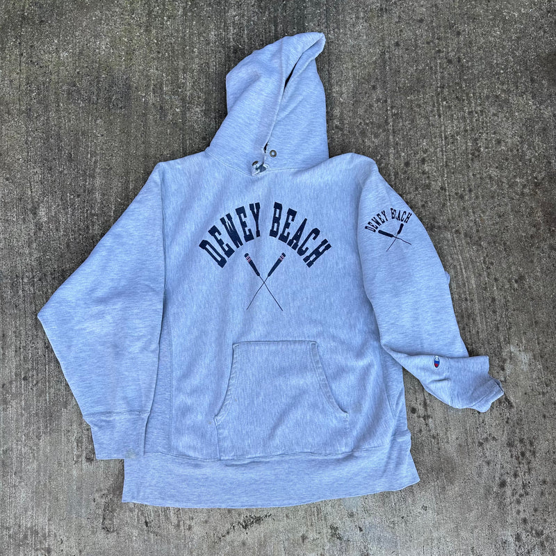 1980’s Dewey Beach Champion Reverse Weave Hooded Sweatshirt XL