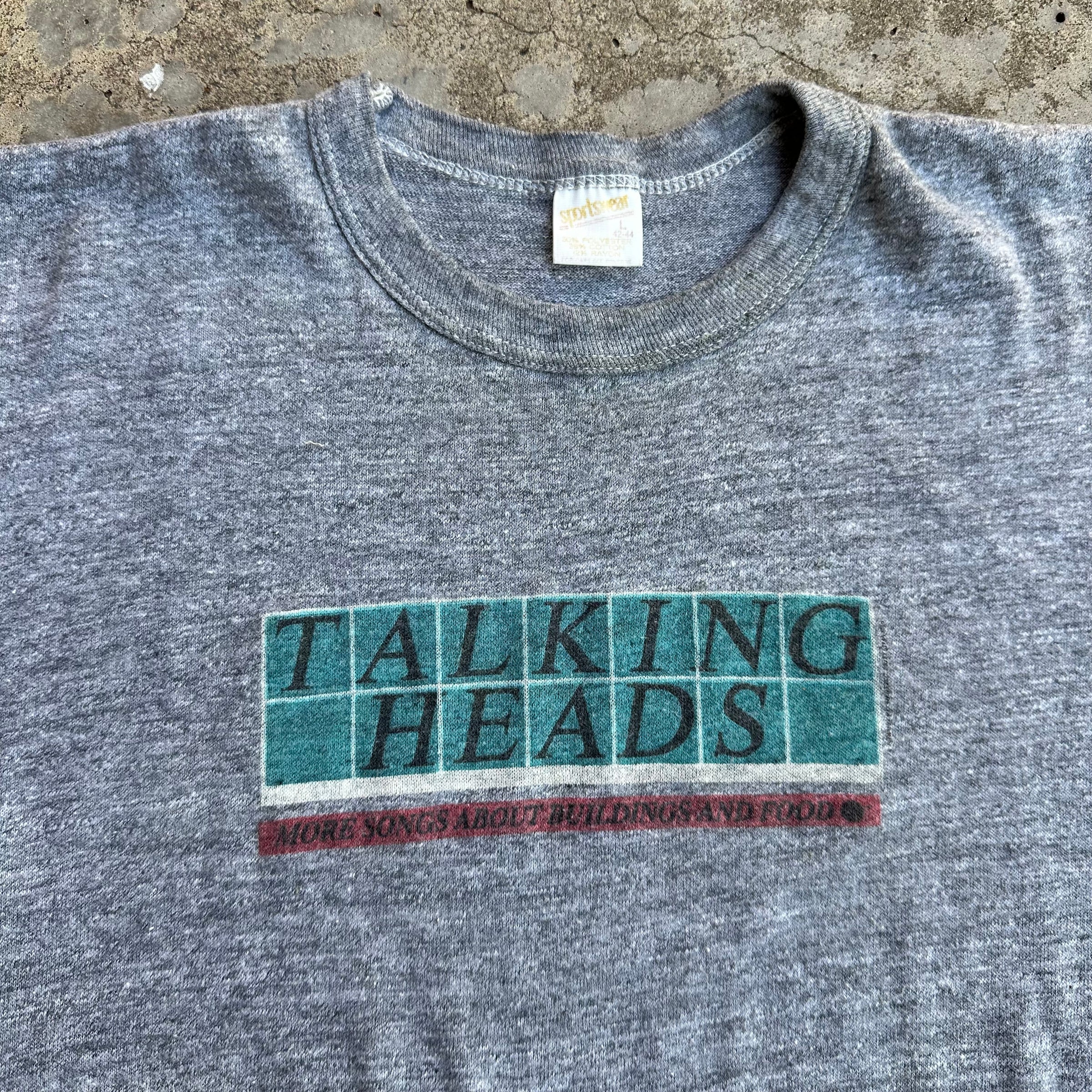 1978 Talking Heads More Songs About Buildings And Food Album Promo T-Shirt Small