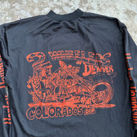 1980’s Harley Davidson 2 Wheelers of Denver Nylon Longsleeve T-Shirt Large