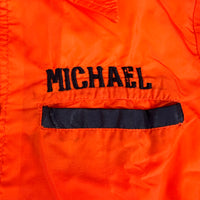 1980’s Orange Nylon Philippine Military Souvenir Jacket XS