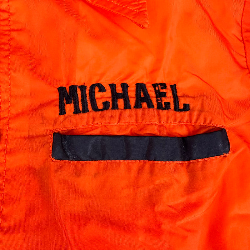 1980’s Orange Nylon Philippine Military Souvenir Jacket XS